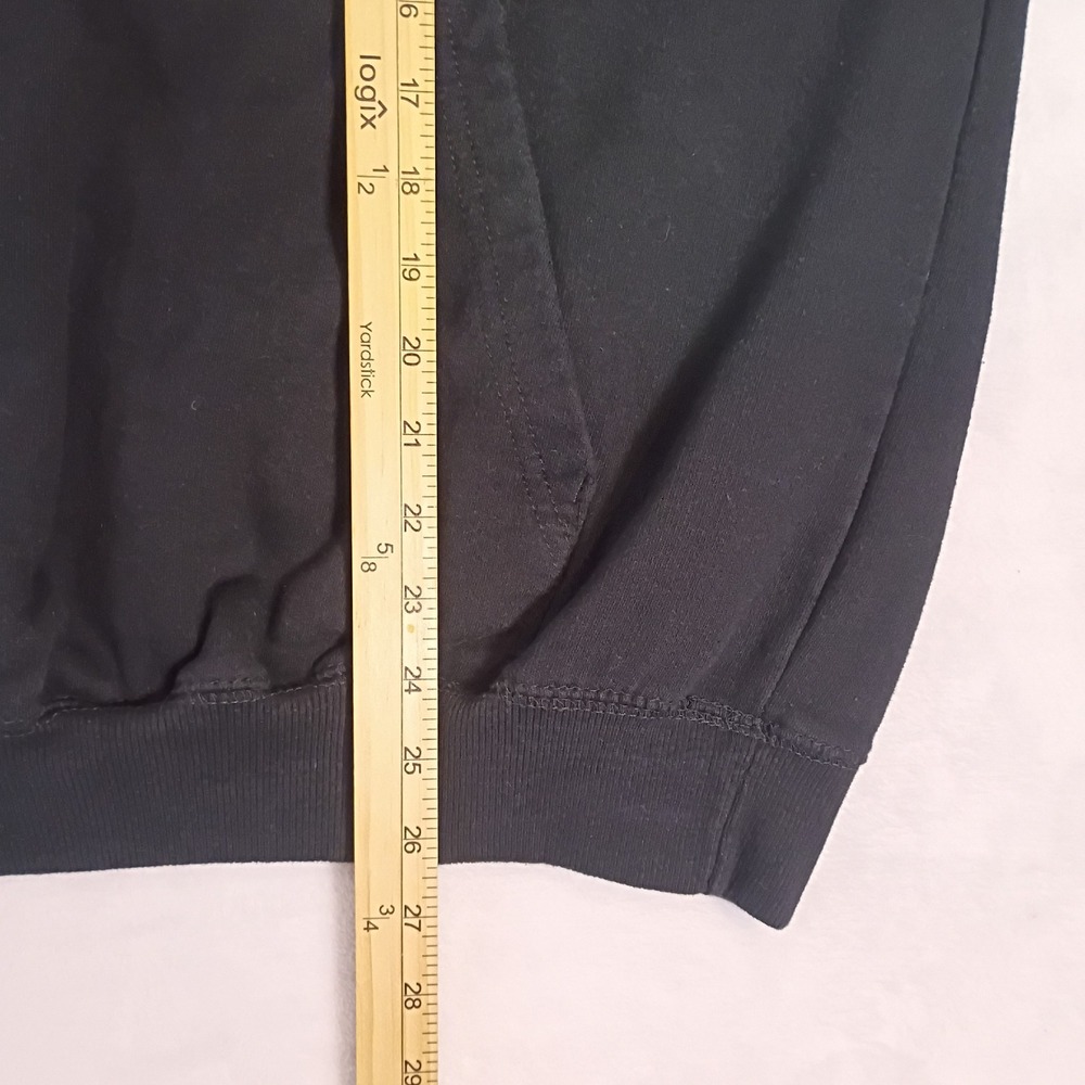 Champion Mens 2XL Black Script Logo Pullover Hoodie Fleece Sweatshirt - Picture 6 of 11